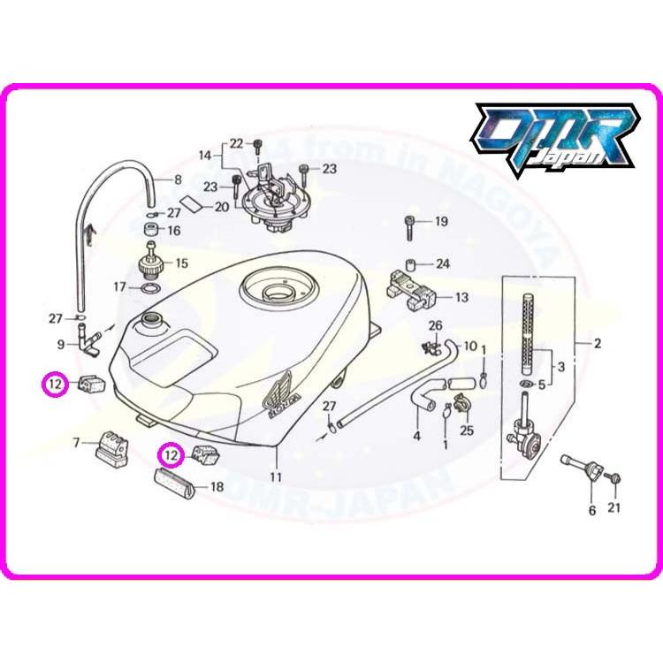 新品】 左右タンクラバー (フューエルタンク/マウント) NSR250R