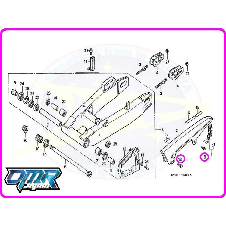 新品】 ボルト (チェーンカバー) NSR250R MC18 : DMR-Japan - 通販