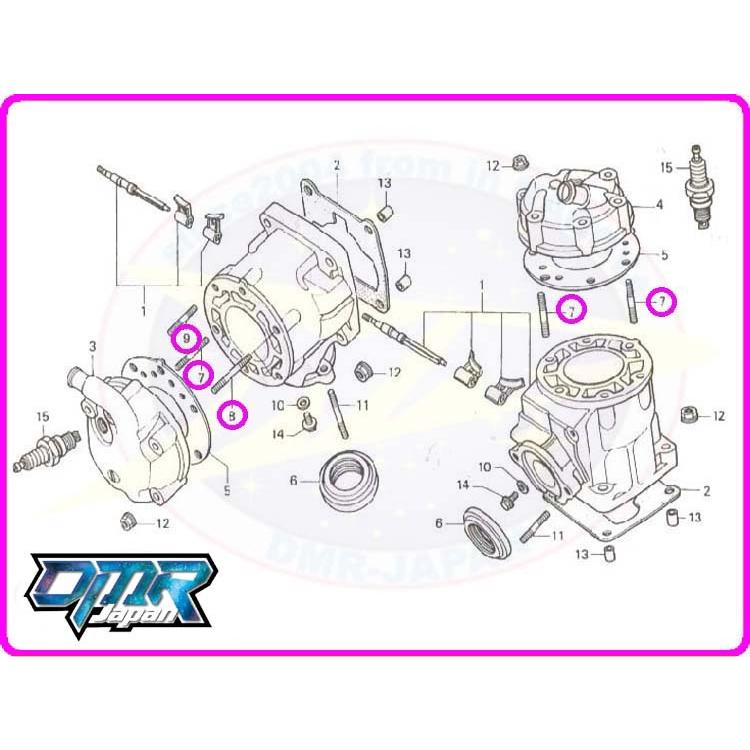 新品】 スタッドボルト（シリンダーヘッド） NSR250R MC21 MC28 :21E1