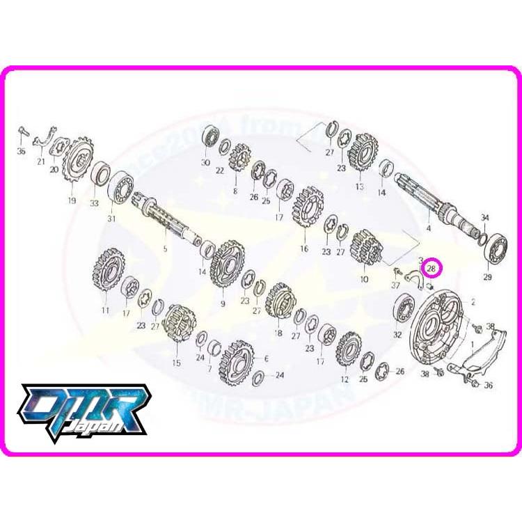 新品】 ノックピン （ミッションホルダー） NSR250R MC16 MC18 MC21