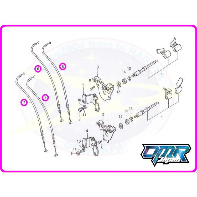 新品】 RCバルブケーブル 14331-KV3-830 14332-KV3-830 : DMR-Japan