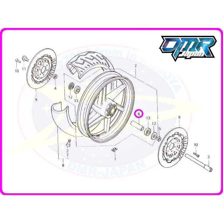 新品】 ディスタンスカラー（Fホイール）MC21 MC28 44620-MR1