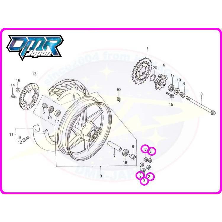 ☆ 新品】ハブダンパー (リアホイール) MC21 41241-KV3-700 : DMR-Japan