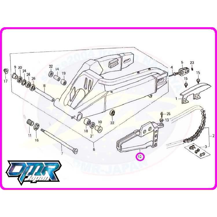 NSR250R チェーンスライダー 52170-KV3-830 新品】 チェーンスライダー 52170-KV3-830 MC21 : DMR-Japan - 通販