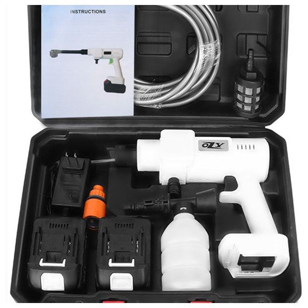 コードレス高圧洗浄機 大容量バッテリー 期間限定！「大容量バッテリー×2＋充電器+収納ケース」付き!家庭用