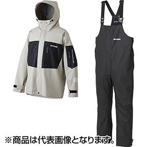 RBB フィッシングスーツ 上下セット 3L グレー Rivalley（リバレイ） 双進(SOSHIN) RBB オフショアレインスーツ 3L