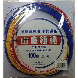 （トッコイ）【YAMATOYO】冨士組縄30号100m巻×4袋 ヤマトヨ ヤマトヨテグス(YAMATOYO) 富士 200m 組縄 四色 30号