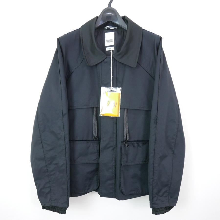 19SS YSTRDY’S TMRRW イエスタディズ トゥモロウ PATRASCHE BLOUSON コットン ナイロン ジップ ブルゾン ジャケット BLACK S｜dndiversion