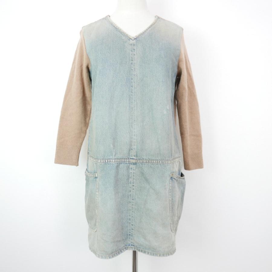 UNDERCOVER 12AW 12FW アンダーカバー ウール ニット切替 長袖 デニム 