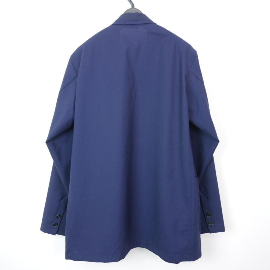 木更津 MARKAWARE マーカウェア SUCK COAT ORGANIC WOOL TROPICAL トロピカルウール サックコート ジャケット NAVY 3