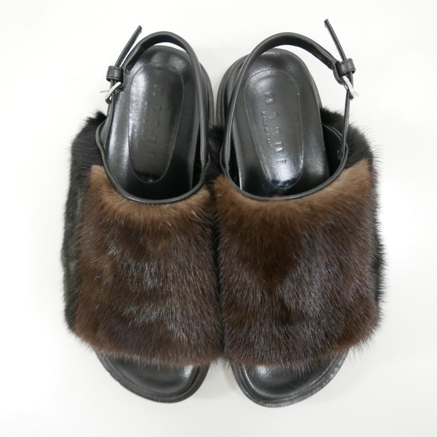 MARNI ミンクファー付 ノースリーブ MARNI - 【ラスト1点】ブラッシュドバイオコットン スウェット (フード