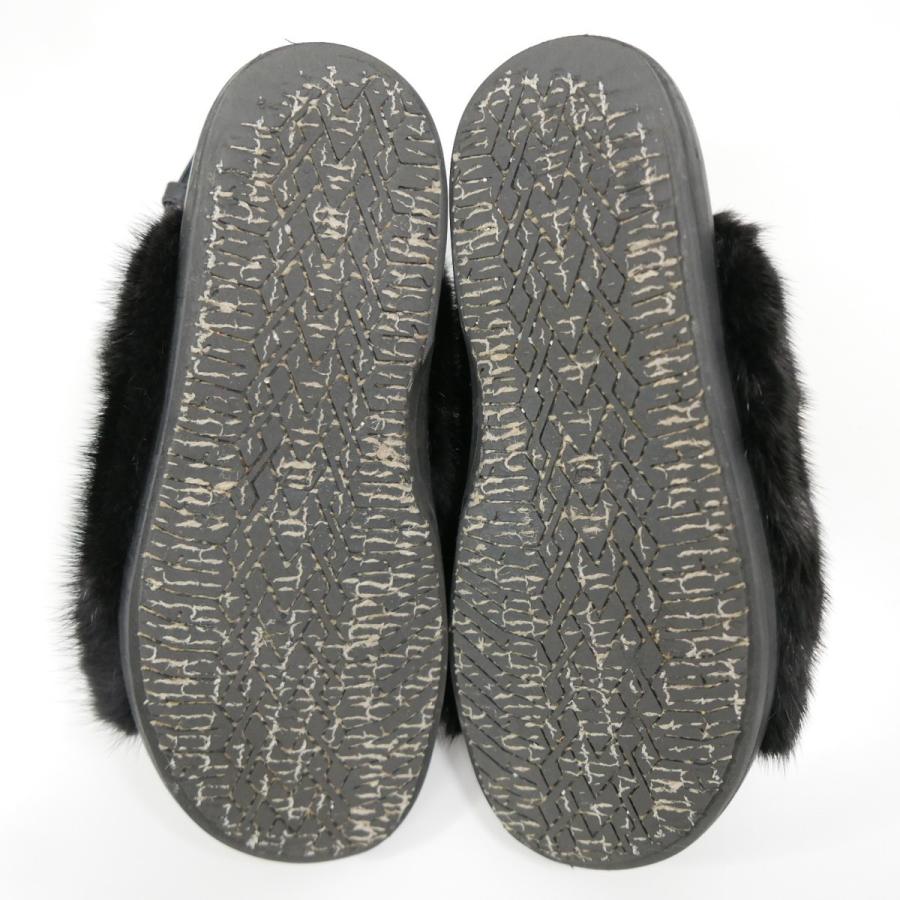 MARNI サンダル ミンク ファー 36ハーフ MARNI（マルニ） MINK FUR FUSBETT SANDAL ミンク ファー付き レザー