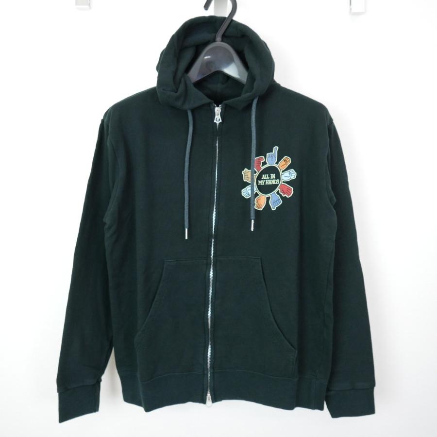 THREE FACE スリーフェイス SWEAT ZIP UP PARKA ヴィンテージ加工 長袖