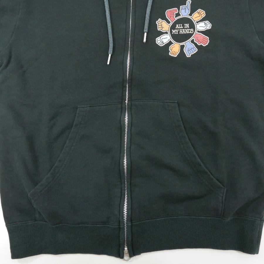 THREE FACE スリーフェイス SWEAT ZIP UP PARKA ヴィンテージ加工 長袖