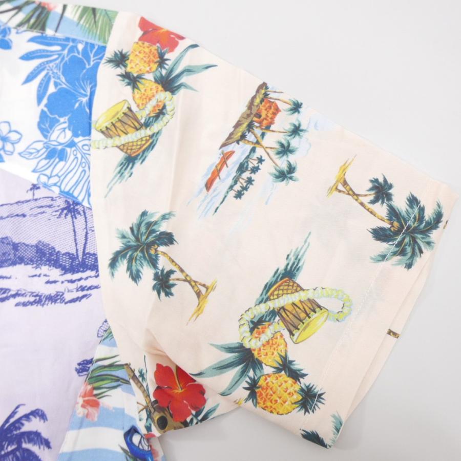 18SS ELVIRA エルビラ FLAMINGO ALOHA SHIRT レーヨン 半袖 パッチ 