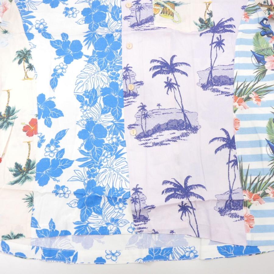 18SS ELVIRA エルビラ FLAMINGO ALOHA SHIRT レーヨン 半袖 パッチ 