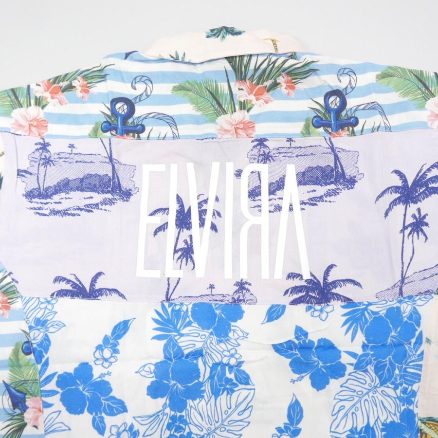 18SS ELVIRA エルビラ FLAMINGO ALOHA SHIRT レーヨン 半袖 パッチ 