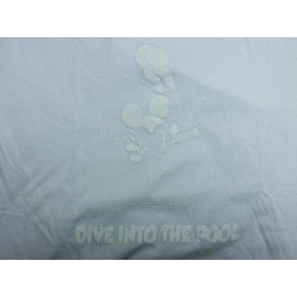 the POOL aoyama Disney ザ・プールアオヤマ ディズニー dive into the pool Tee 半袖 ミッキー ロゴ プリント Tシャツ カットソー WHITE S｜dndiversion｜03