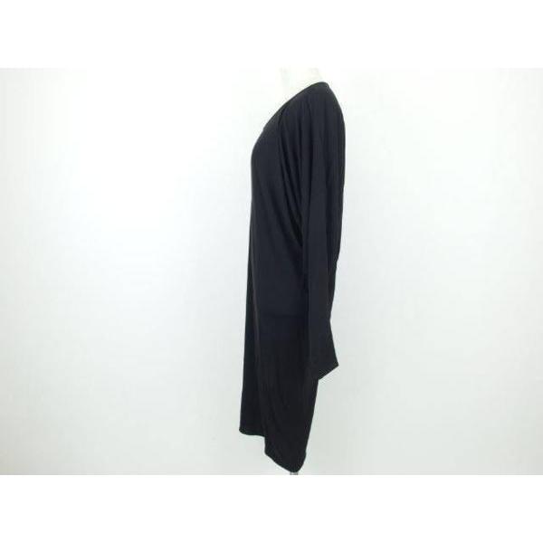 LANVIN（ランバン） LANVIN PARIS レーヨン 長袖 変形 ドレープ ロング