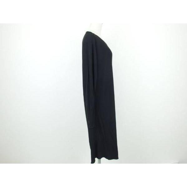 LANVIN（ランバン） LANVIN PARIS レーヨン 長袖 変形 ドレープ ロング