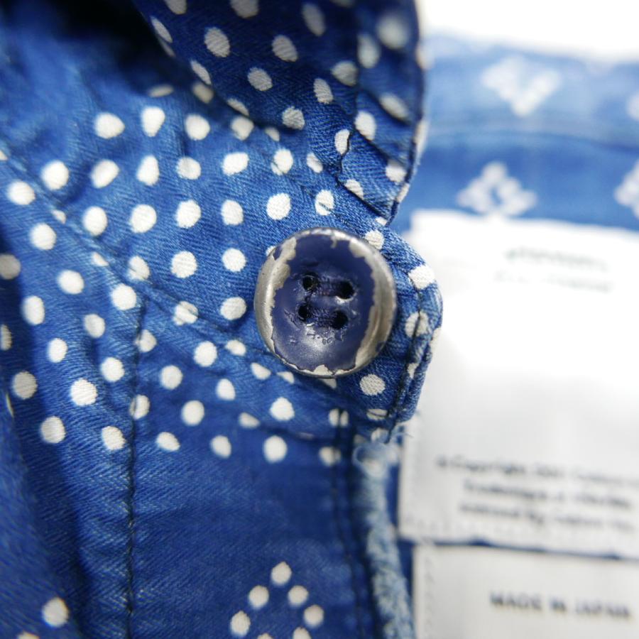 visvim（ヴィズヴィム） ビズビム KERCHIEF DOTS TUNIC SHIRT リネン混