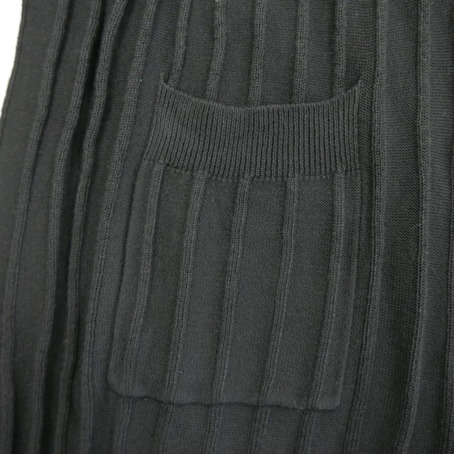 19SS DOMENICO+SAVIO ドメニコアンドサビオ EASY KNIT PANTS レーヨン ナイロン ストライプ織 イージー ニットパンツ BLACK 38｜dndiversion｜08