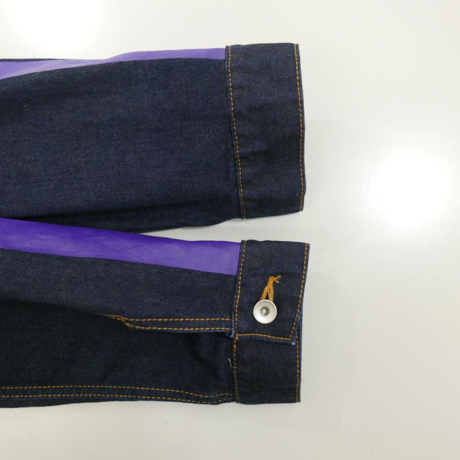FULL-BK 18SS フルビーケー ZIP PRINT LINE DENIM JACKET INDIGO