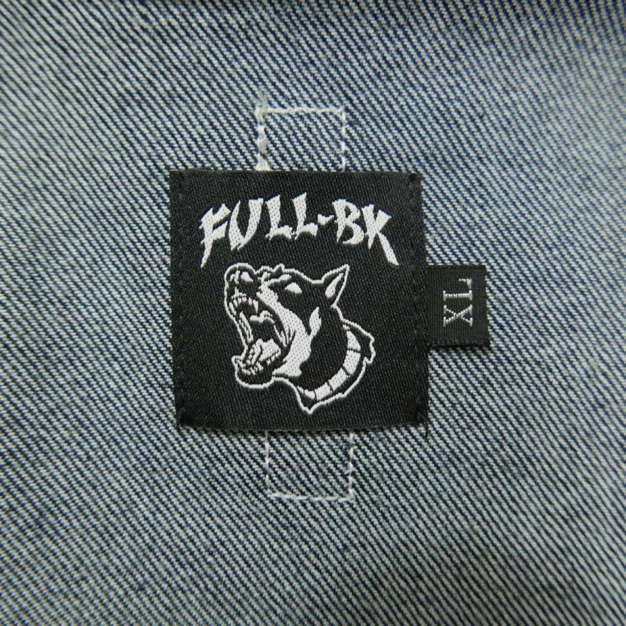 ジャケット・アウター FULL-BK LINE DENIM ZIP JACKET & PANTS FULL-BK 18SS フルビーケー ZIP PRINT LINE DENIM JACKET INDIGO