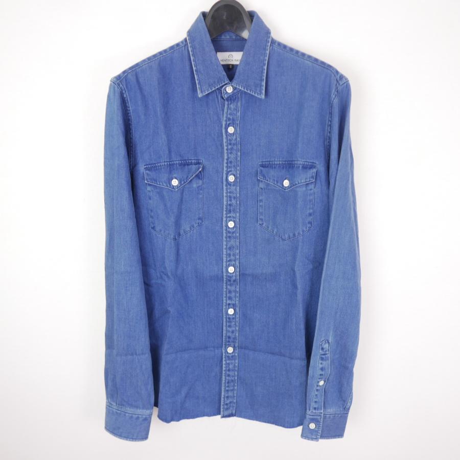 Hentsch Man HENTSCH MAN ヘンツィマン メンズ トップス 長袖デニム シャツ INDIGO 38 : DIVERSION ...