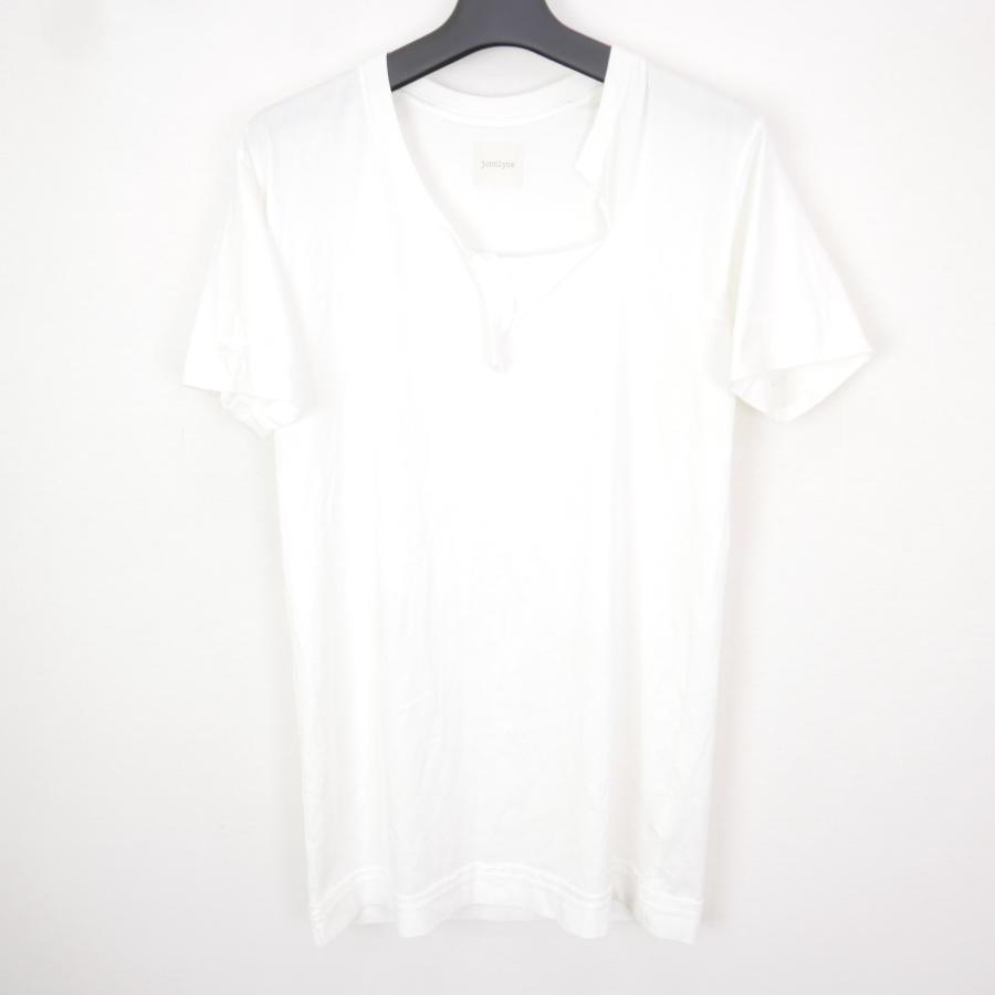 Jonnlynx ジョンリンクス レディース コットン 半袖Tシャツ ネック 