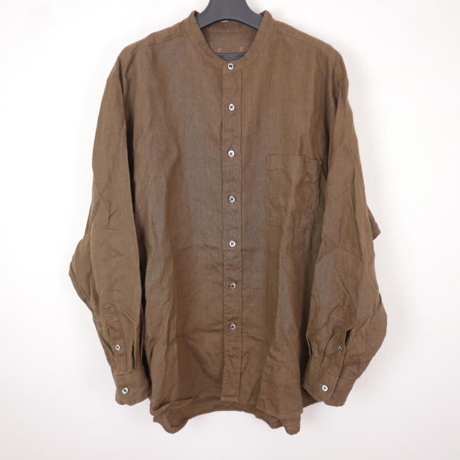 SOPHNET. SHIRT CARDIGAN カーキ S ノーカラーJK