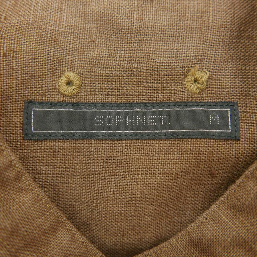 SOPHNET.（ソフネット） 21SS SOPHNET. LINEN BAGGY BAND COLLAR SHIRT