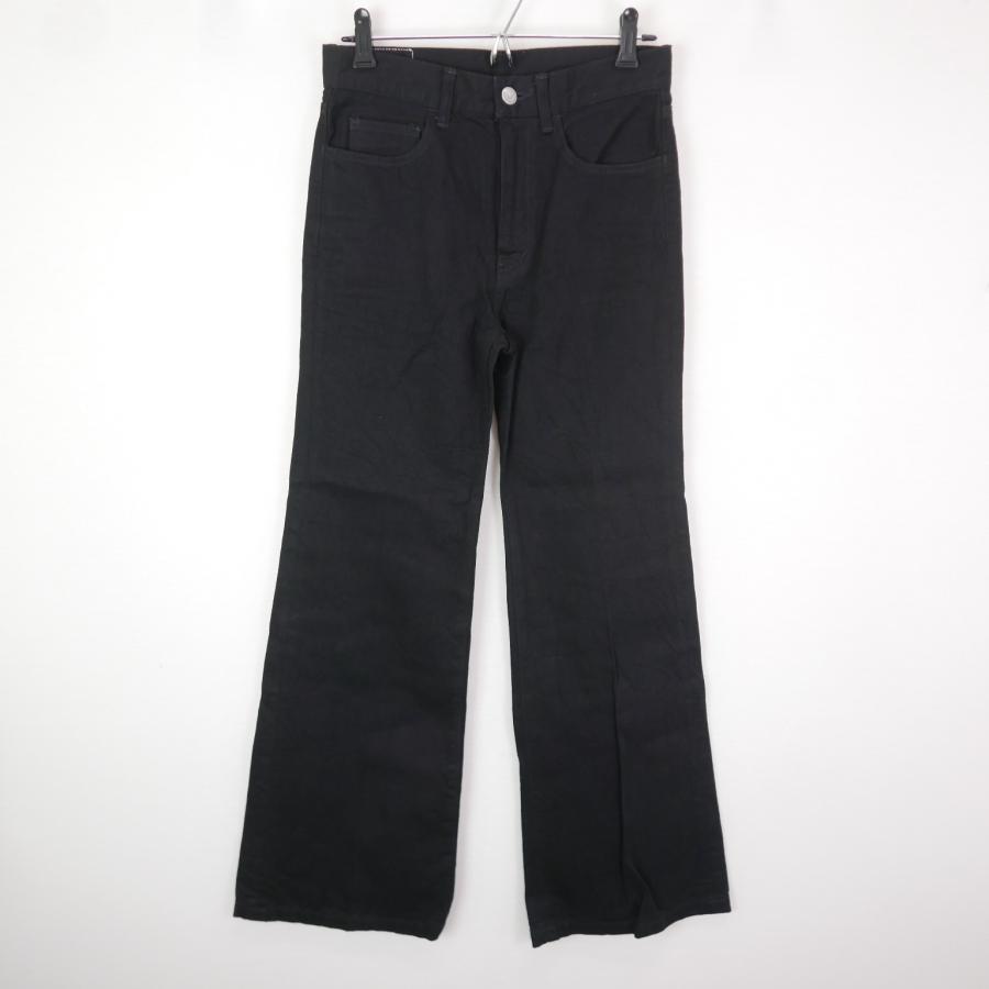 Jonnlynx ジョンリンクス flare denim レディース フレア デニム BLACK