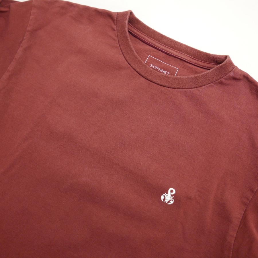 SOPHNET.（ソフネット） 22AW SOPHNET. L/S SCORPION TEE BORDEAUX
