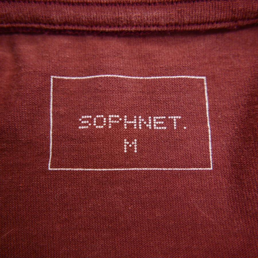 SOPHNET.（ソフネット） 22AW SOPHNET. L/S SCORPION TEE BORDEAUX