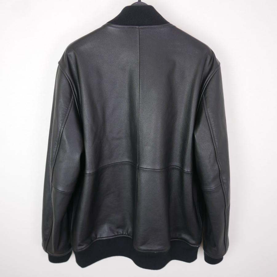 21AW SOPHNET. ソフネット LEATHER VARSITY JACKET メンズ アウター レザー ジャケット ブルゾン スタジャン牛革 BLACK L SOPH-212002｜dndiversion｜02