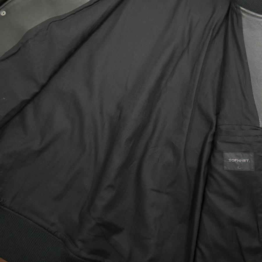 SOPHNET. 21AW ソフネット LEATHER VARSITY JACKET メンズ SOPHNET. 21AW ソフネット LEATHER VARSITY JACKET メンズ