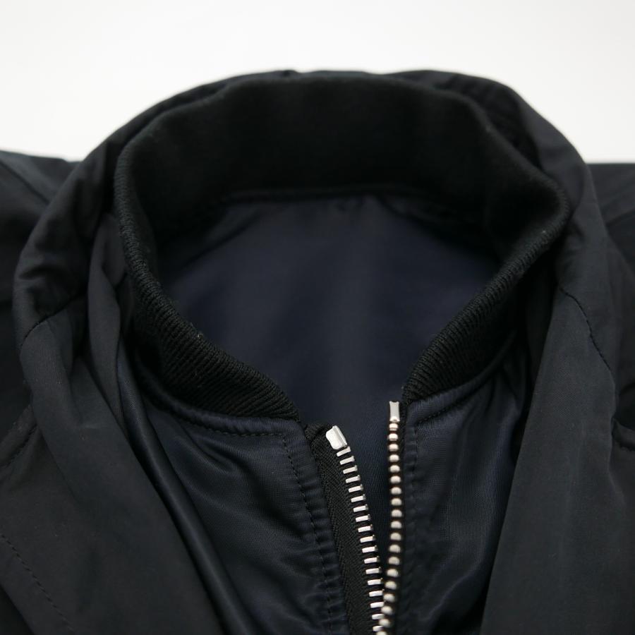 17AW uniform experiment ユニフォームエクスペリメント REVERSIBLE MA-1 リバーシブル テーラードジャケット ブルゾン BLACK 2 UE-178012｜dndiversion｜07