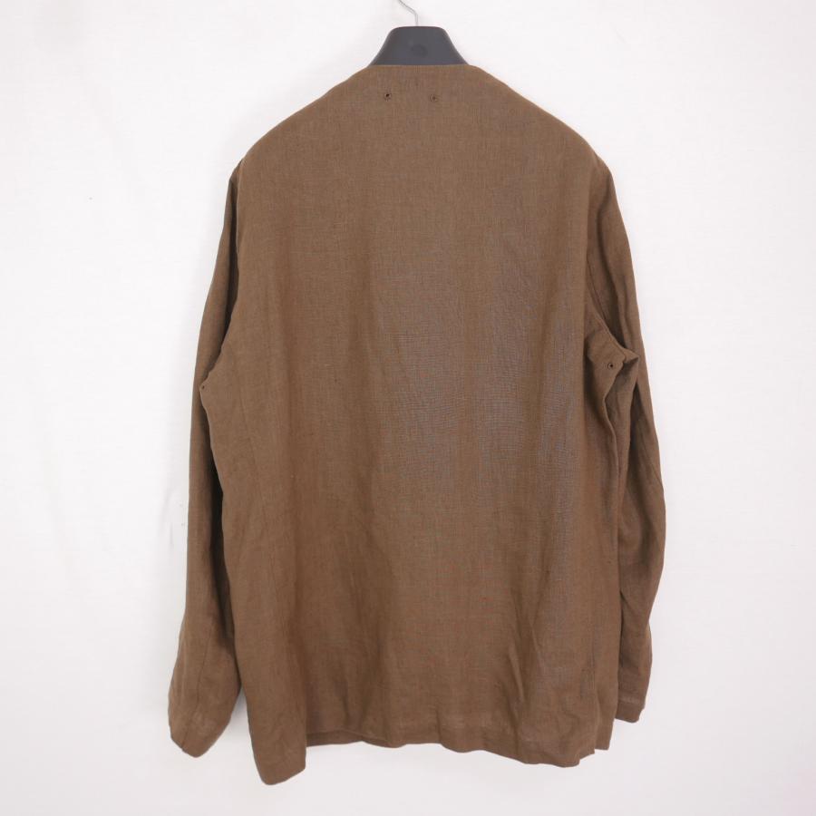 SOPHNET. 21SS ソフネット LINEN CANVAS NO COLLAR JACKET メンズ