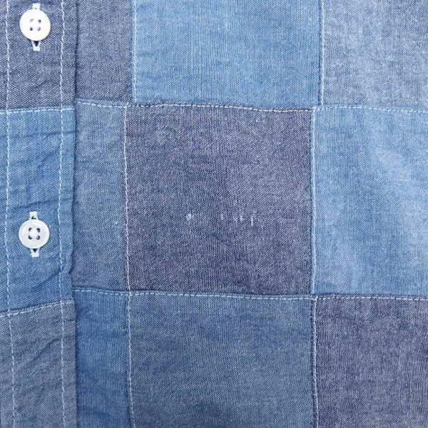 SOPHNET.　ソフネット　パッチワークシャツ　エルボーパッチ SOPHNET.ソフネットパッチワークシャツエルボーパッチ