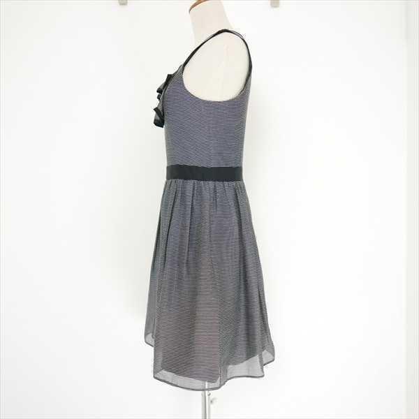 JILL STUART ジル スチュアート ノースリーブ フリル ボーダー  