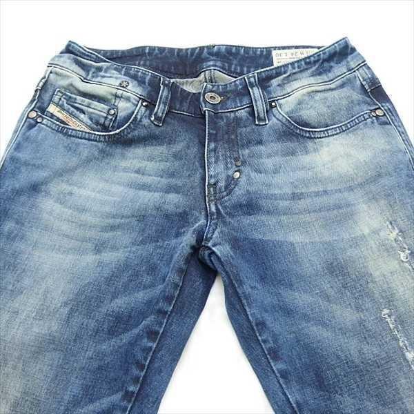 DIESEL（ディーゼル） LHELA 008QY クラッシュ加工 スリム ストレート