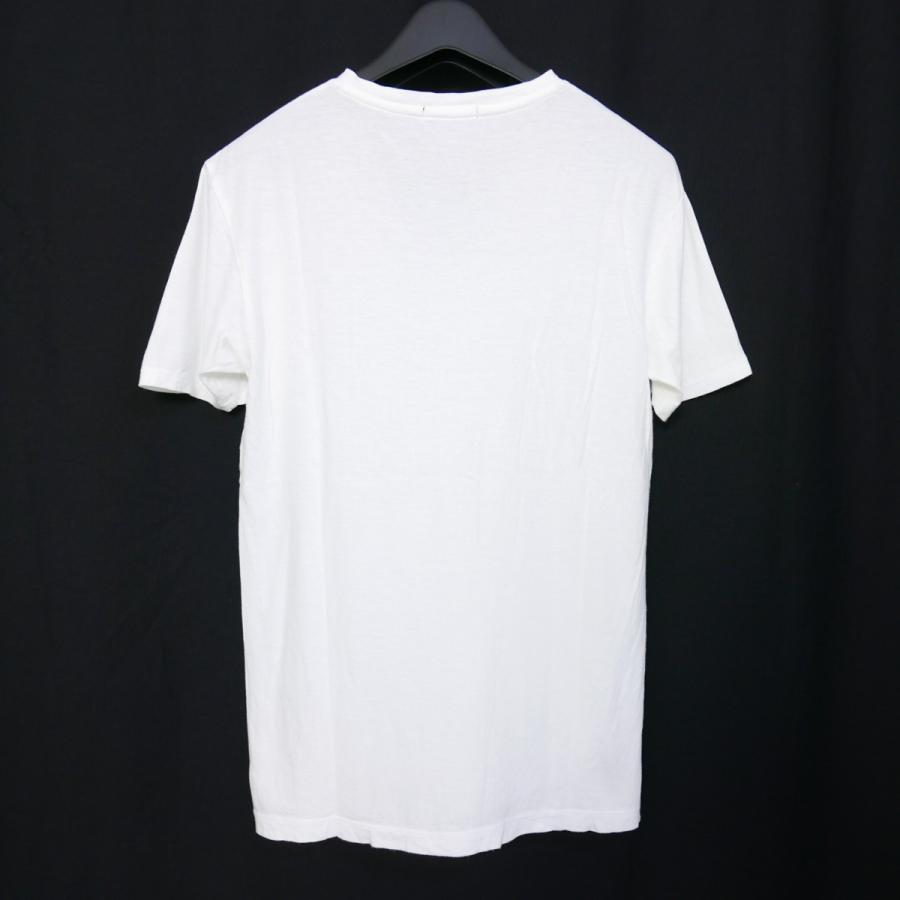 LOVELESS ラブレス 半袖 Vネック ティアドロップ サングラス プリント TEE Tシャツ カットソー WHITE 1｜dndiversion｜02