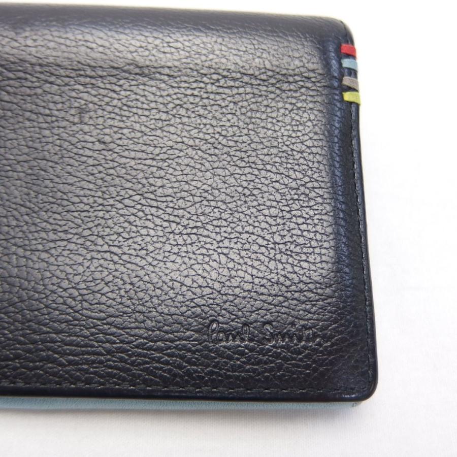 Paul Smith（ポール・スミス） レザー バイカラー 二つ折り 長財布 