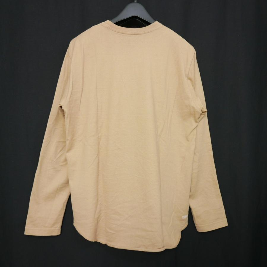 16AW 16FW SOPHNET. ソフネット SOPH ソフ LONG SLEEVE TEE コットン 長袖 無地 Tシャツ カットソー ロンT BEIGE S｜dndiversion｜02