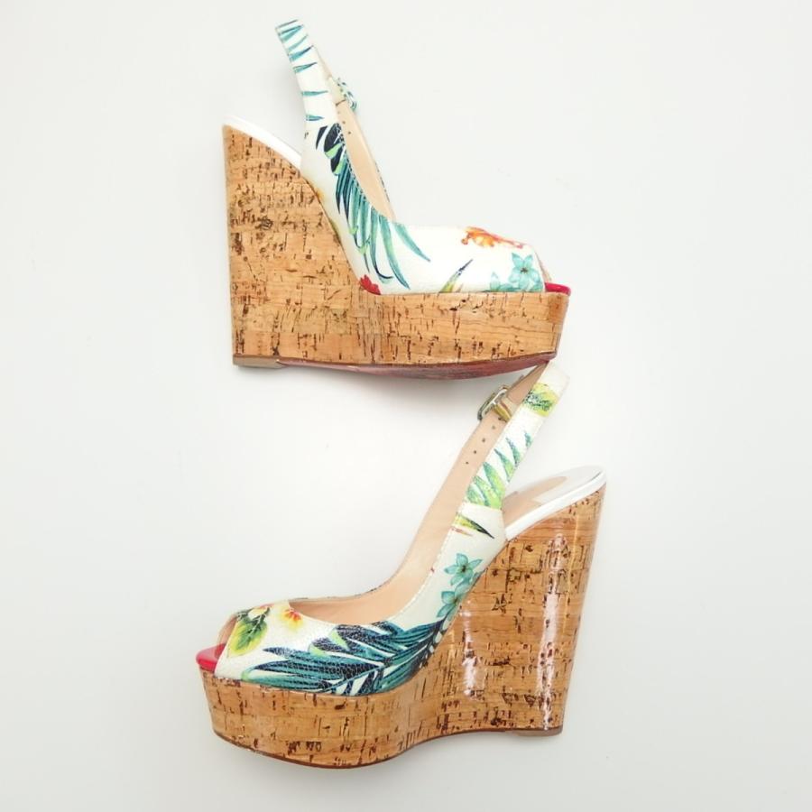 正規取扱店 Christian Louboutin クリスチャン ルブタン Une Plume Sling Calf Hawaii 140mm 花柄 ウェッジソール バックストラップ サンダル White 37 Dn 01 Diversion ヤフーショップ 通販 Yahoo ショッピング 好評につき延長 Iswitcher Com
