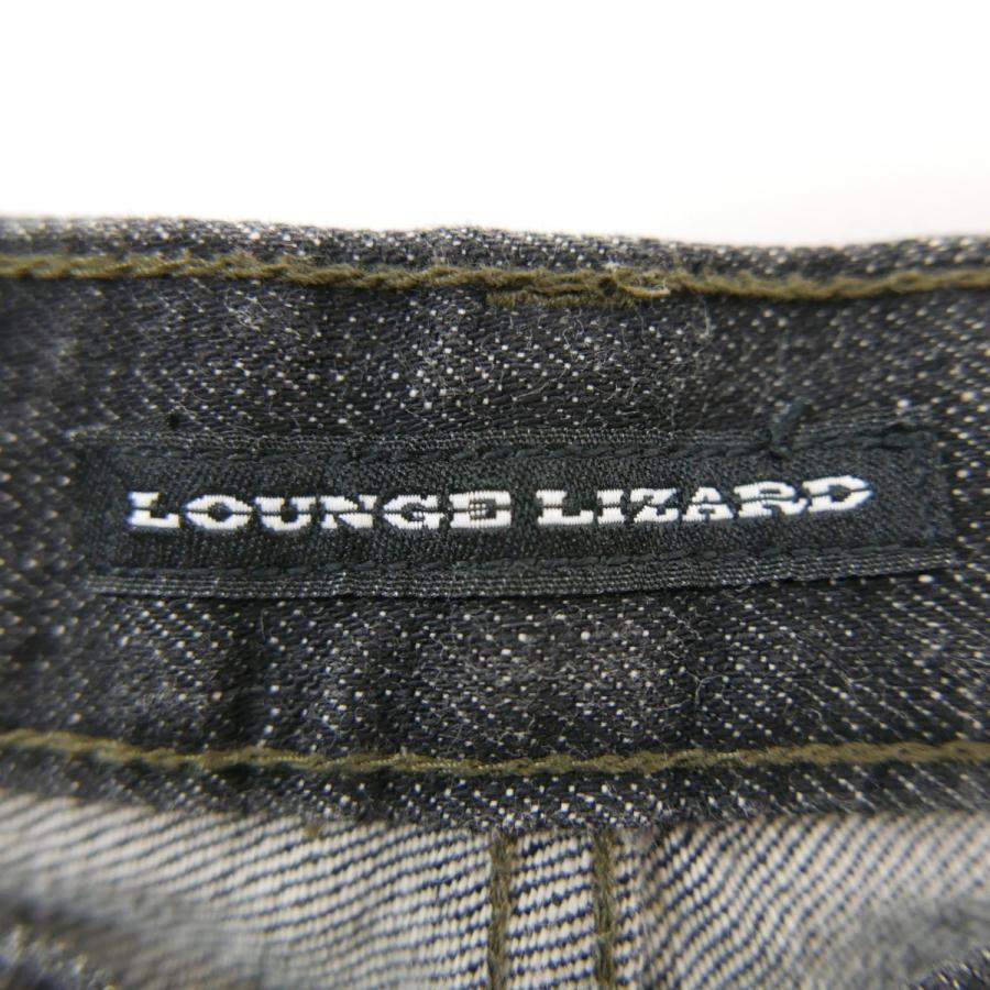 LOUNGE LIZARD（ラウンジリザード） ブラック ストレート デニムパンツ