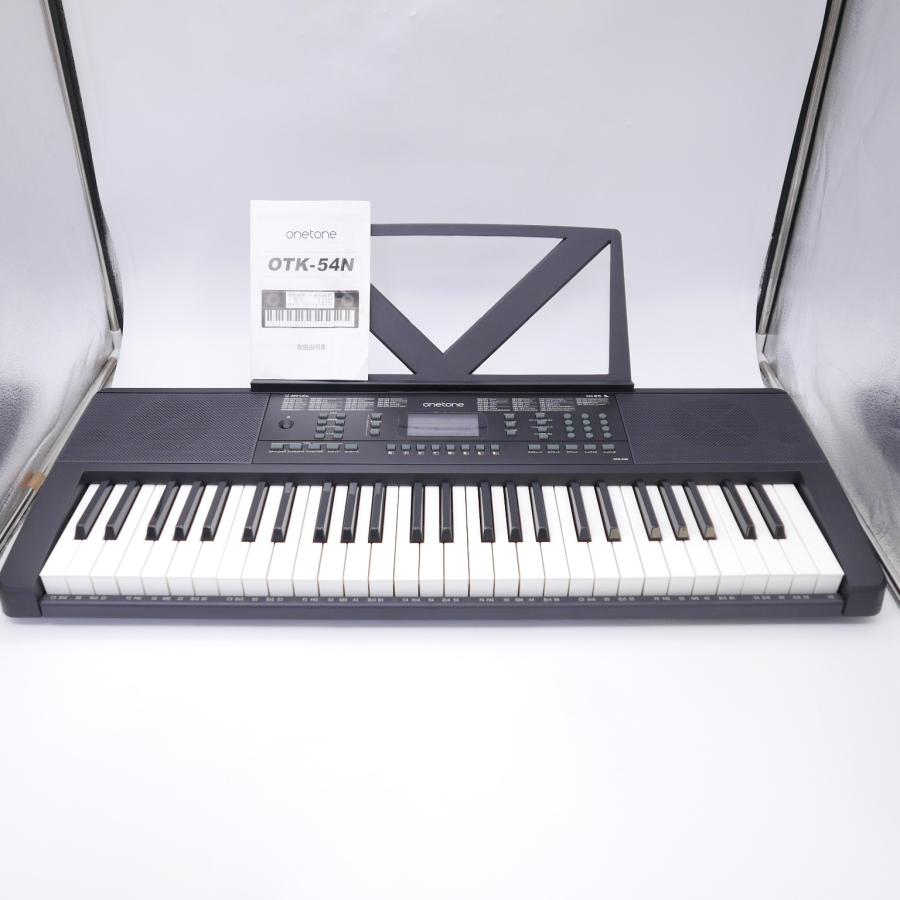 ONETONE ワントーン 54鍵盤 キーボード OTK-54N/BK 電子キーボード LCD