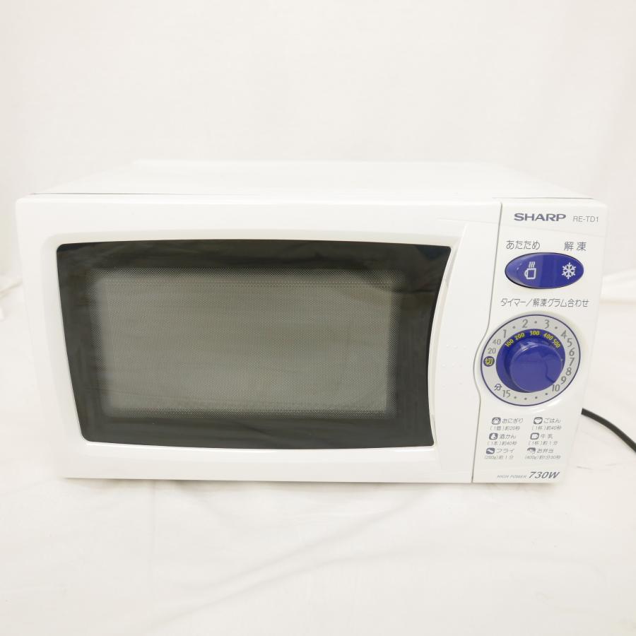 【動作確認済】【中古】本体・ターンテーブルのみ シャープ 20L 電子レンジ 60Hz西日本専用モデル RE-TD1-L6P ホワイト系 2007年製 SHARP（シャープ） 電子レンジ 西日本限定 60Hz ターンテーブル RE-TD1