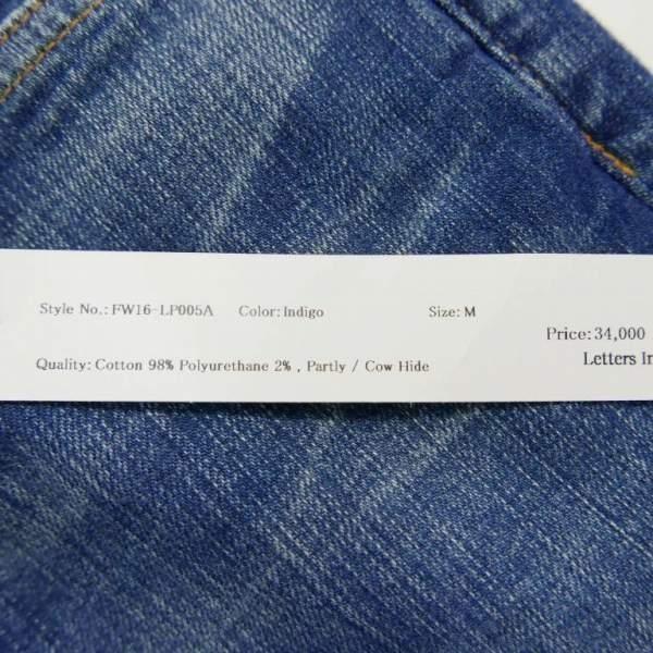 The Letters（レターズ） 16AW The Letters レザー パッチ スリム 